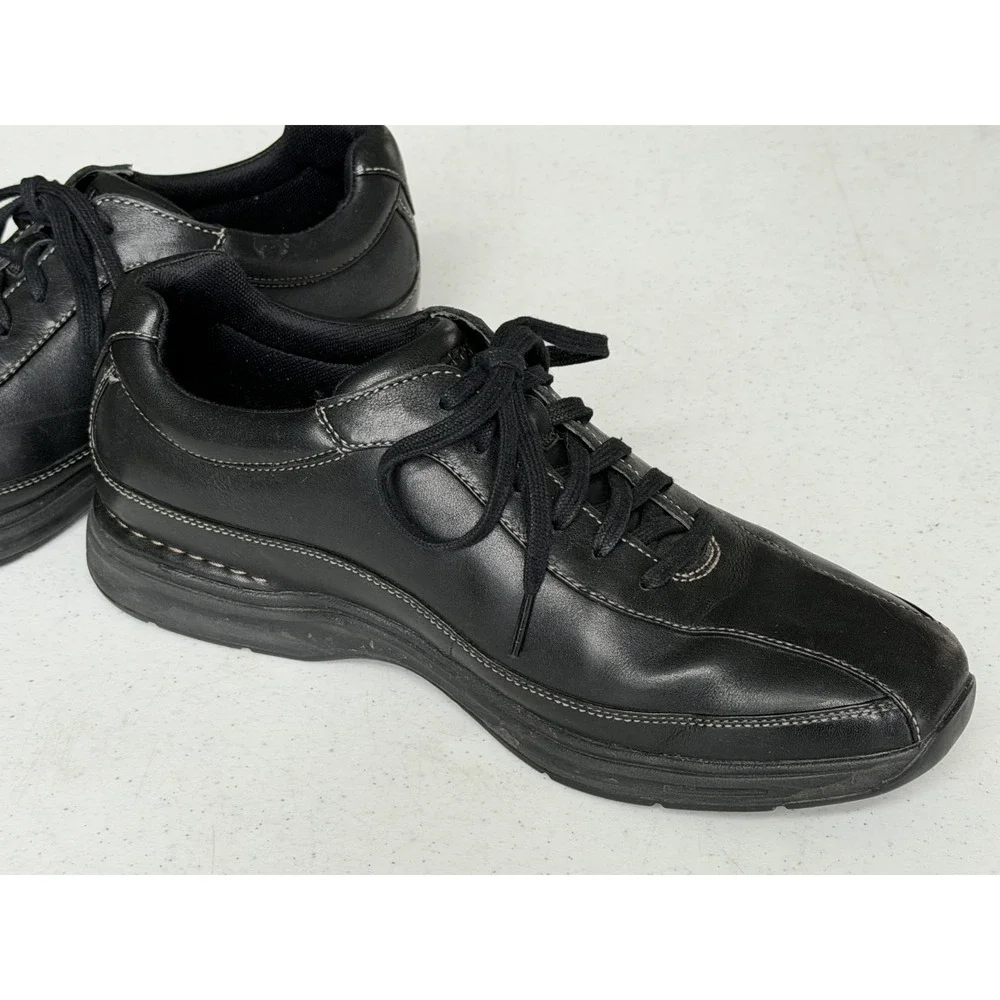 Rockport Signature Series Black Leather Oxfords Men's Size 9W Shoes Comfort